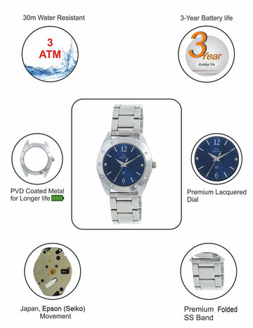 Maxima ATTIVO Women Blue Dial Analogue Watch - 52742CMLI